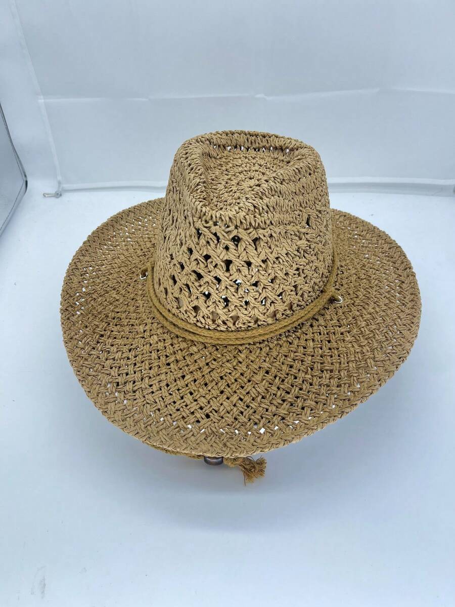 Vintage Hollow Wide Brim Straw - Cowboy Hat Straw recensione e prezzo