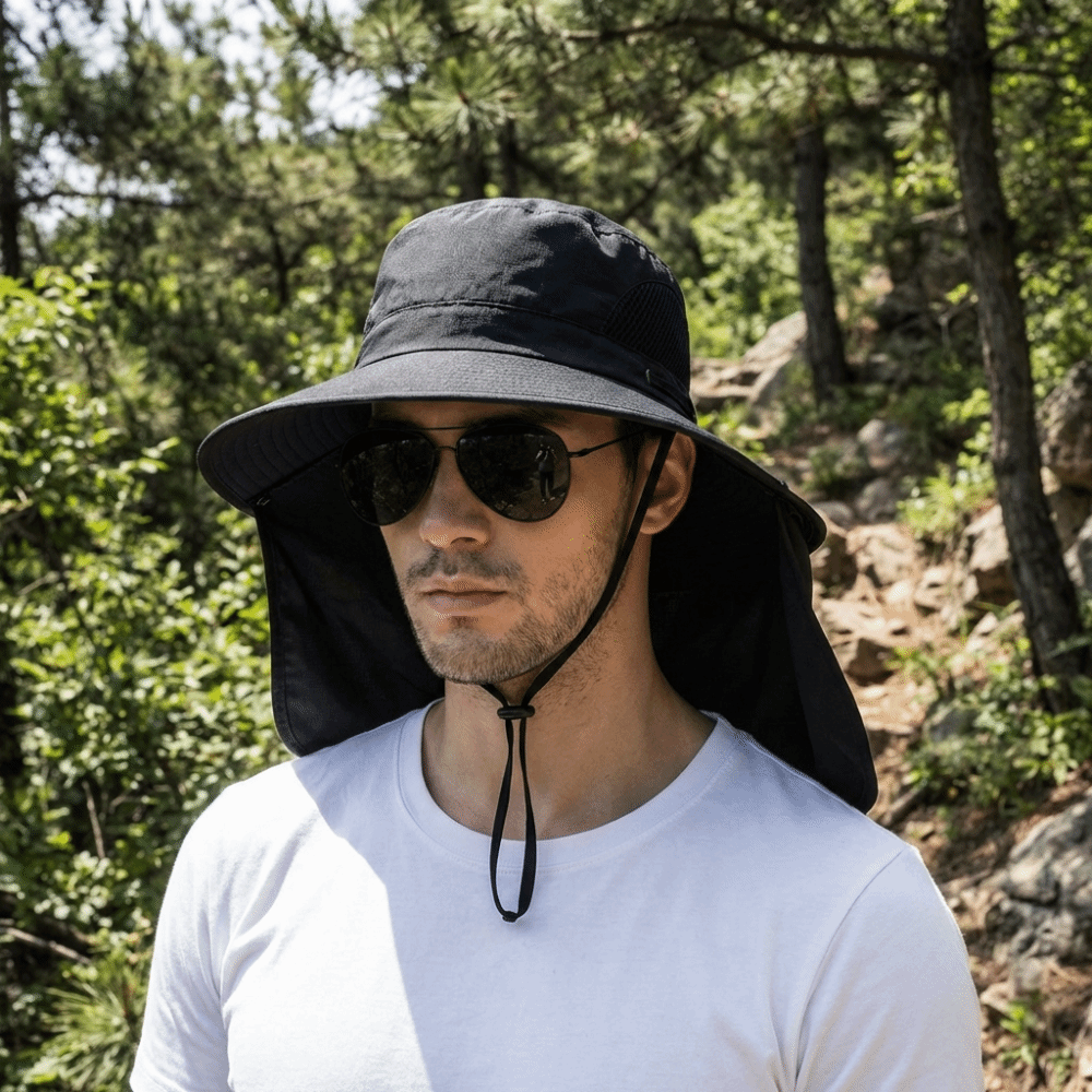 Removable Cloth Men Sun Hat Bi - Visor Sun Hat recensione e prezzo
