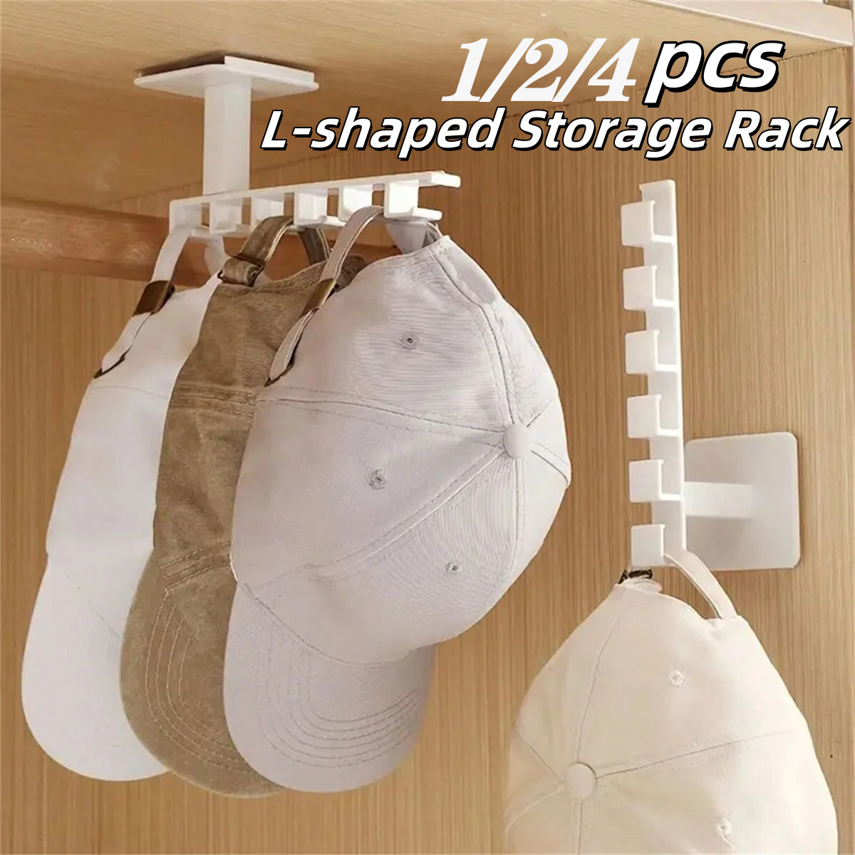 1/2/4Pcs Punch Free Hat Hanger - Baseball Cap Structured recensione e prezzo