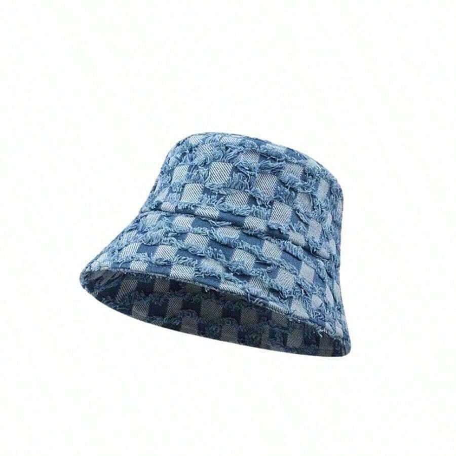 Fashionable Plaid Bucket Hat F - Bucket Hat Cotton recensione e prezzo