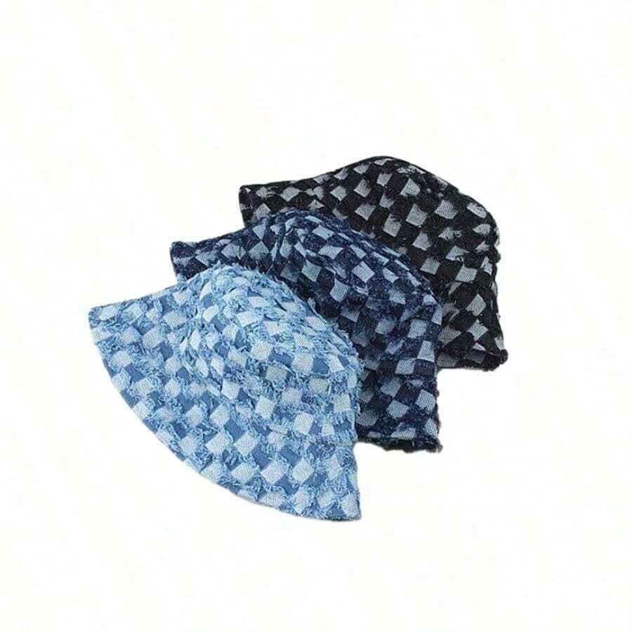 Fashionable Plaid Bucket Hat F - Bucket Hat Cotton recensione e prezzo