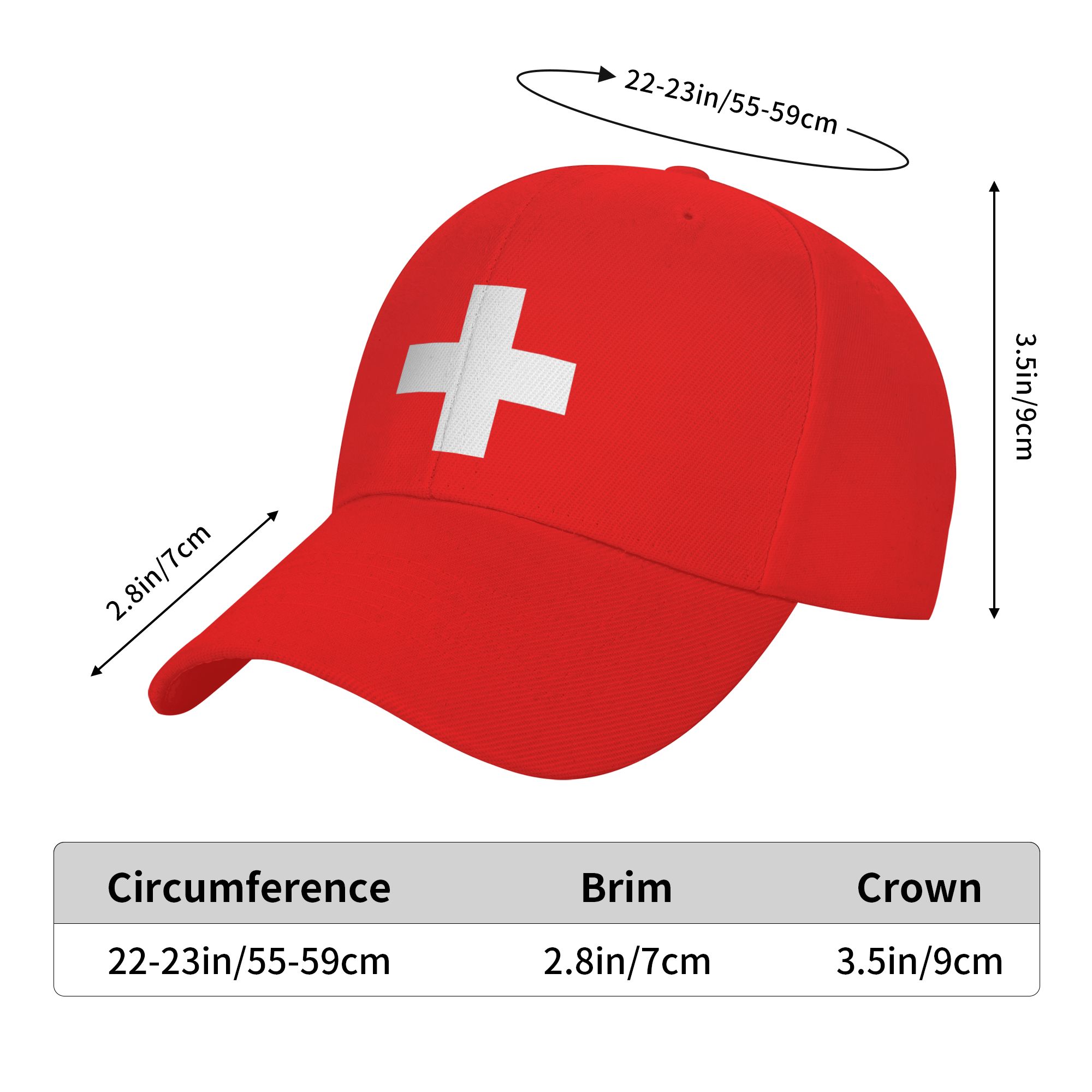 Swiss Switzerland Flag Golf Ha - Golf Cap Dad recensione e prezzo
