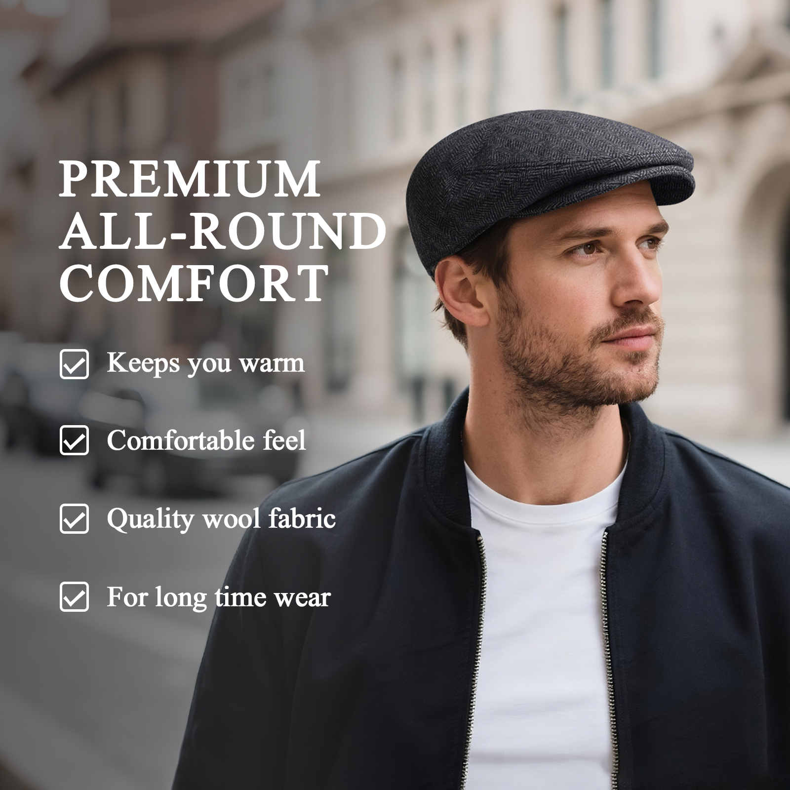 JANGOUL Herringbone Flat Ivy N - Newsboy Cap Ivy recensione e prezzo