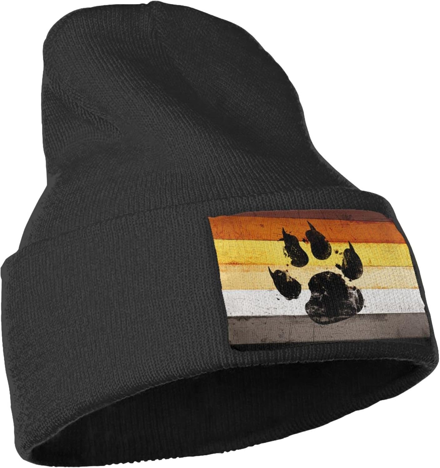Gay Flag Bear paw LGBT Knit Be - Beanie Cuffed Knit recensione e prezzo