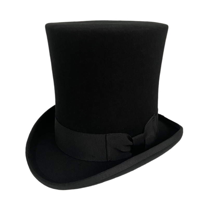 Black Wool Felt Top Hat Men's  - Fedora Hat Wool recensione e prezzo