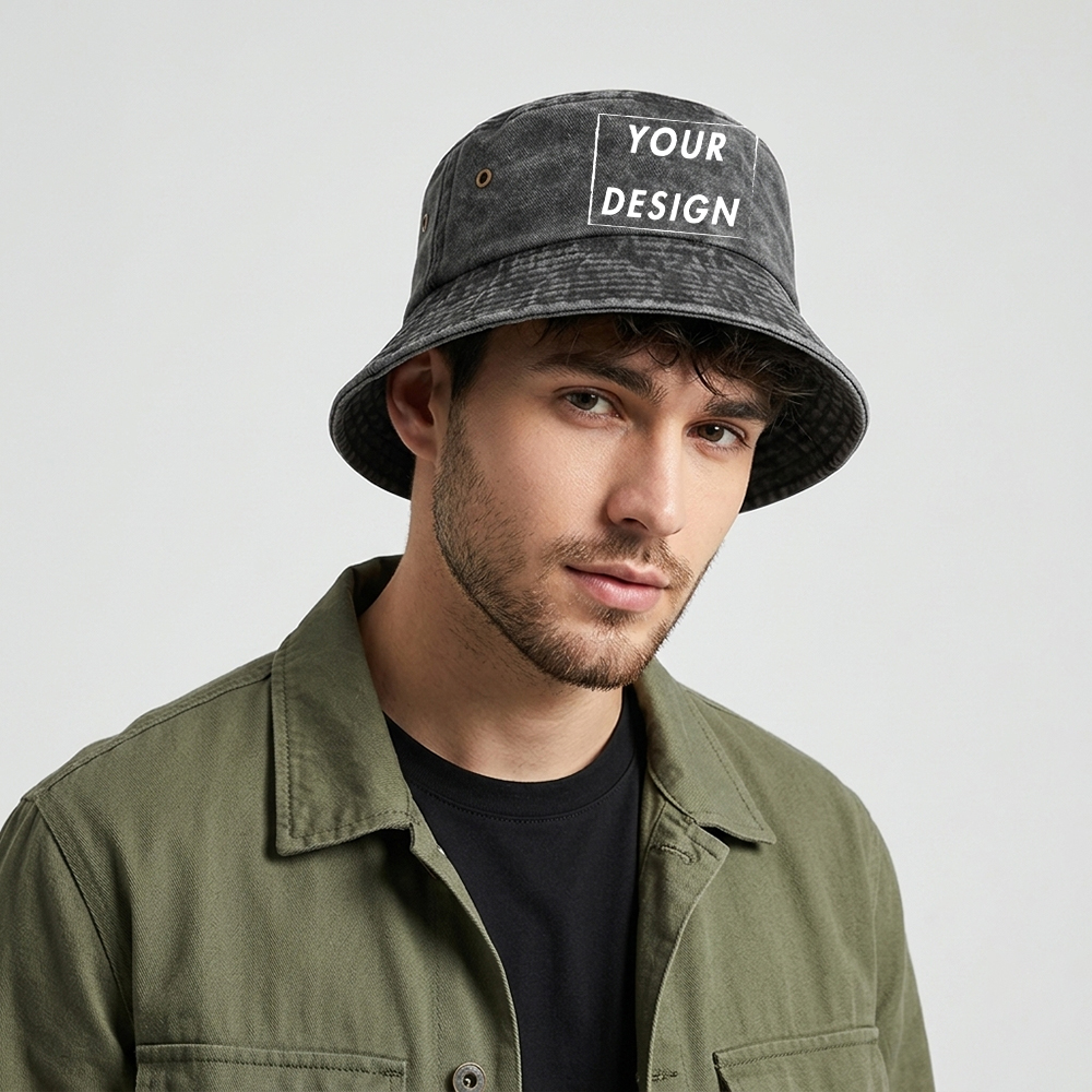 Custom Washed Vintage Bucket H - Bucket Hat Cotton recensione e prezzo