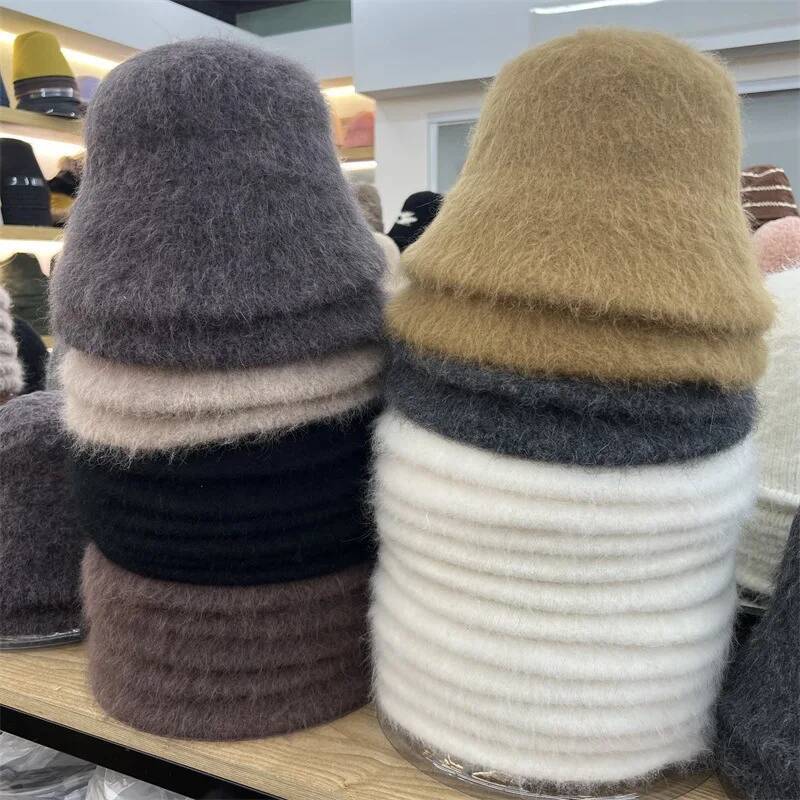 Good Angola Long Rabbit Fur Fi - Bucket Hat Cotton recensione e prezzo